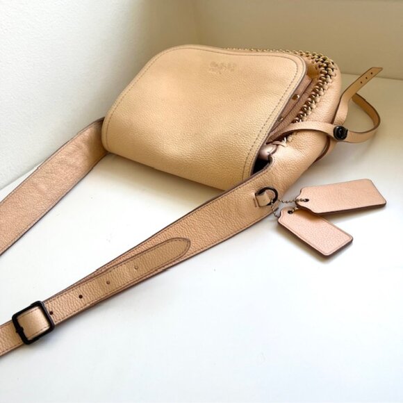 Coach Apricot Dakotah Mini Flap Bag - Picture 6 of 13